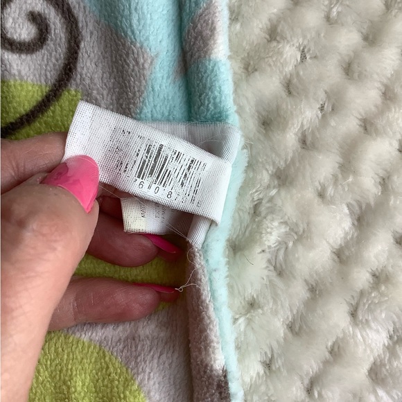 Blankets & Beyond Monkey Plush Lovey Baby Security Blanket w Pacifier Holder - Picture 12 of 14